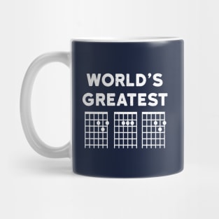 "World's Greatest D-A-D" Musician Father's Day Gift Mug